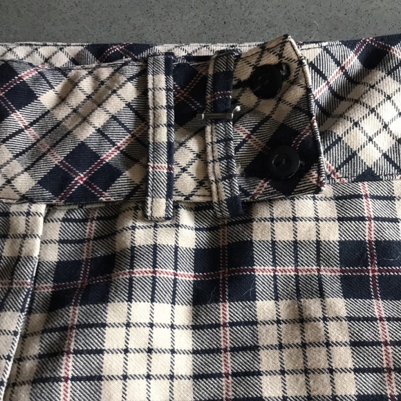 Vntg Plaid Mid-Rise Bermuda Shorts - Picture 2 of 9